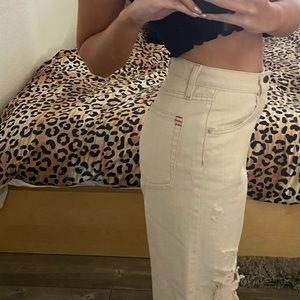 Urban Outfitters BDG High Rise Baggy White Jean.